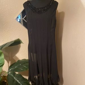 Black sheer dress size 8p
